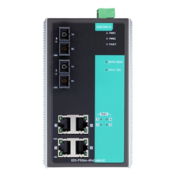 Коммутатор EDS-P506A-4PoE-MM-SC